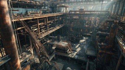 Abandoned Industrial Complex: A Glimpse into Rust and Decay