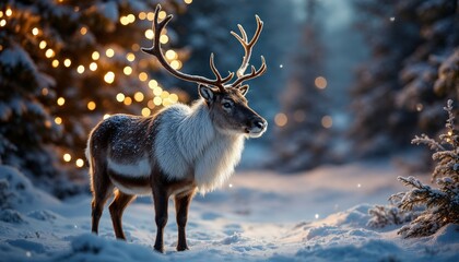 Portrait of a reindeer 