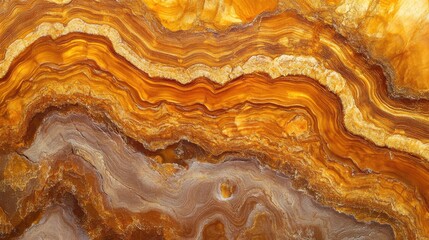 Fototapeta premium Amber fossil macro intricate organic patterns golden honey tones