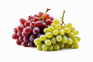 Fototapeta premium there are three grapes that are sitting on a white surface