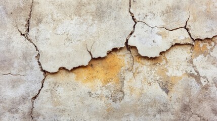 Weathered Cracked Concrete Wall Texture - Rustic Background