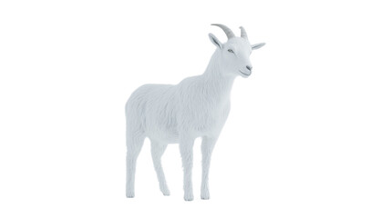Fototapeta premium a Goat isolated on a transparent background 