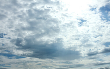 view of the sky full of clouds in the morning