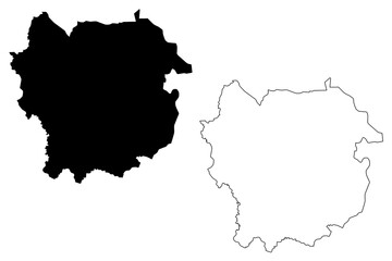 Kayes Region (Regions of Mali, Republic of Mali) map vector illustration, scribble sketch Kayes map