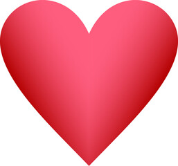 Red heart icon vector