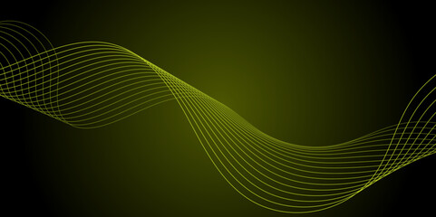 Abstract wave element for design. Digital frequency track equalizer. Stylized line art background. Colorful shiny wave with lines created using blend tool.