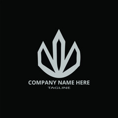 Modern Geometric Flame Logo Design