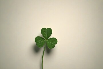 there is a green leaf that is sitting on a table