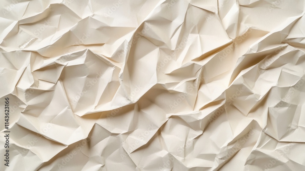 Aufkleber crumpled paper texture in soft natural tones perfect for backgrounds and creative projects