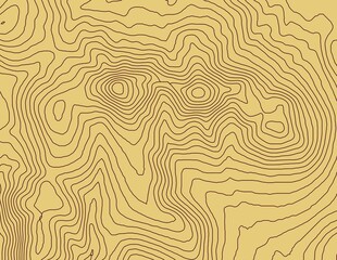 Curvas de nivel, mapa topográfico  © Stockchi