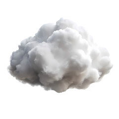 Dramatic Cumulus Cloud Against a Black Background
