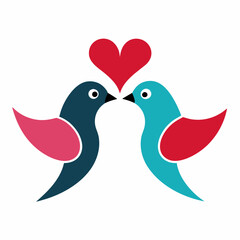 Enchanting Love Birds A Romantic Tale Unfolds