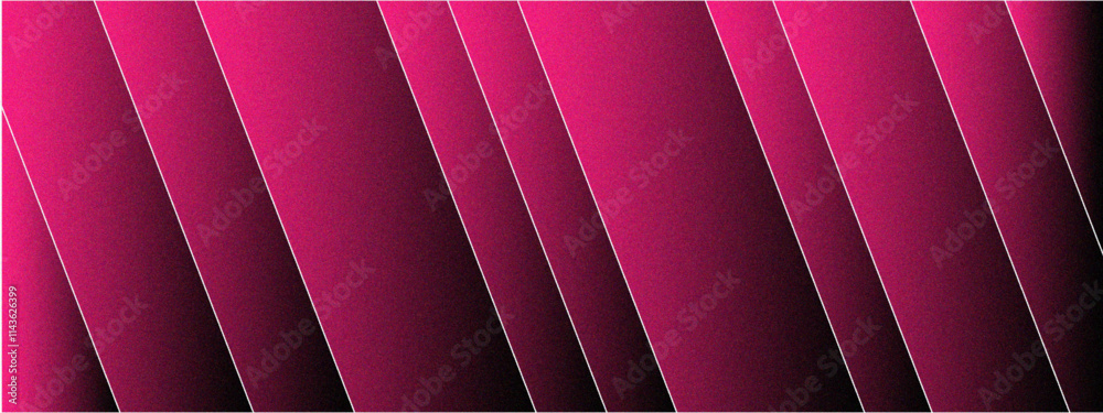 Aufkleber Beautiful Pink Background With Striped Lines. Geometric Vector Illustration Featuring Bold Gradients and noise. Modern Pink background with lines pattern technology