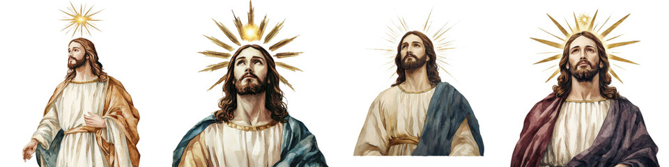 Fototapeta premium Portrait of Jesus Christ the Savior and Redeemer of the Christian Faith