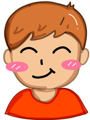 A boy with smile face 