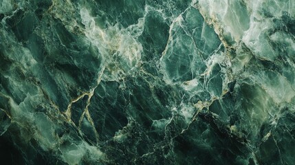 Fototapeta premium Swirling green marble texture polished stone surface