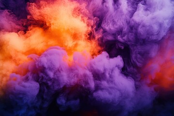 Vibrant abstract smoke swirling colorful clouds cosmic nebula