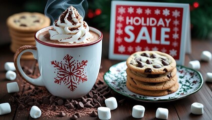 Winter Cocoa and Cookies Sale Treats