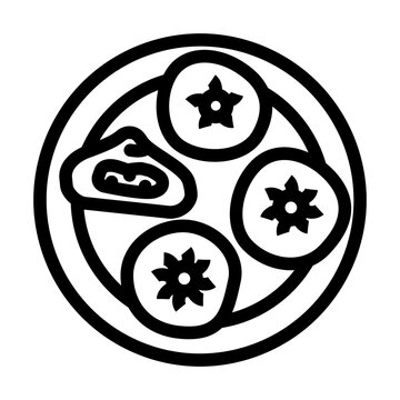 recommend clip art: steamed buns chinese cuisine line icon vector. steamed buns chinese cuisine sign. isolated contour symbol black illustration