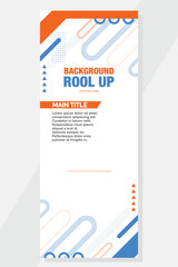 Corporate rollup or X banner design  Vector template	EPS 10