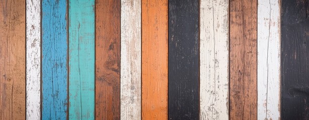 Decorative concept vibrant close-up of wooden wall textures