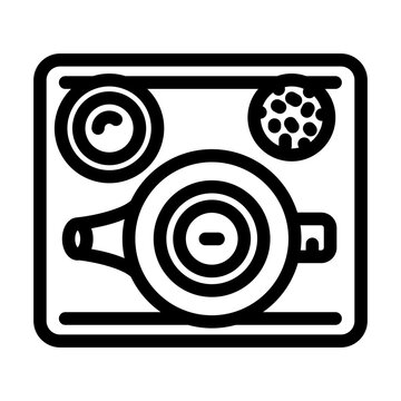 recommend clip art: chinese tea chinese cuisine line icon vector. chinese tea chinese cuisine sign. isolated contour symbol black illustration