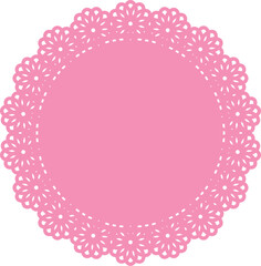 ピンクのレースコースター