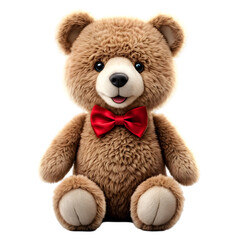Obraz premium A cute teddy bear with a jovial expression.