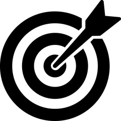 Target icon.Target Line Icon Design, Editable Stroke, Pixel Perfect, Stock Illustration. Goal symbol collection. Simple target with arrow. Darts icon. Hitting the bullseye icon line and flat style.