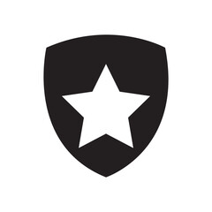 Heraldic shield icon vector. Black knight award contours and linear sign. Shield icon, Safety, protection sign