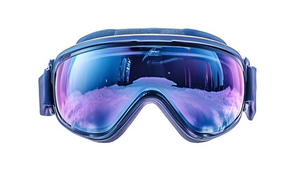 Ski goggles on transparent background