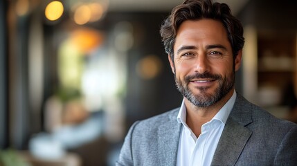 Obraz premium Businessman holding a laptop smiling while wearing a professional suit on a transparent background