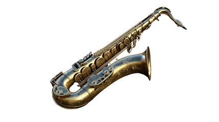Obraz premium Tenor Saxophone Musical Instrument Close Up 
