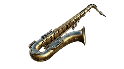 Tenor Saxophone Musical Instrument Close Up 