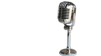 Fototapeta premium Vintage Microphone Ready to Record 