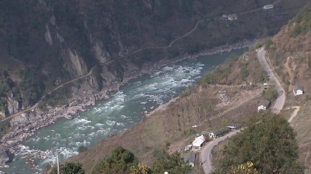 China, Nujiang Lisu Autonomous Prefecture, Yunnan, China - Nujiang River. 