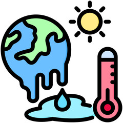 Global Warming Icon