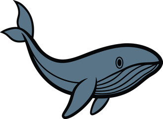 blue whale design art illustrator eps vector
