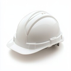 white safety helmet isolated on white background