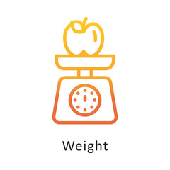 Weight Vector Gradient Icon. Eps 10 File 