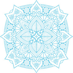 Beautiful flower art and mandala vector design