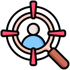 Obraz premium Target Audience Icon