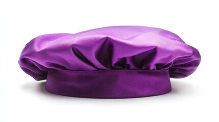 purple chef hat. chef hat on white background