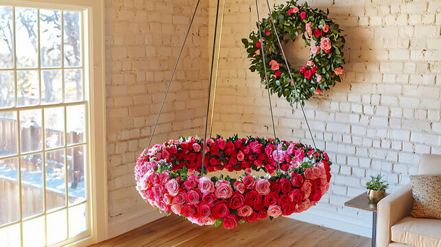 Tag DIY Valentines Day flower wreaths handmad