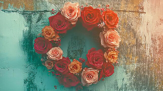 Tag DIY Valentines Day flower wreaths handmad