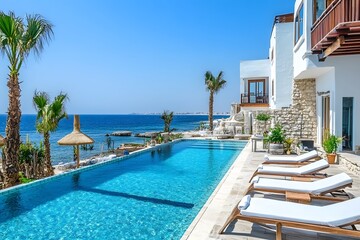 Luxurious Seaside Hotel with Infinity Pool and Stunning Ocean View