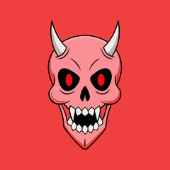 illustration of a skull