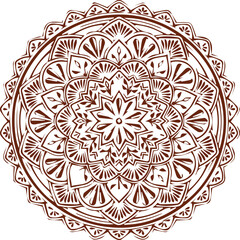 Beautiful flower art and mandala vector design
