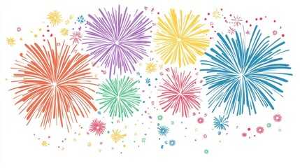 A grand finale of a fireworks show, filling the entire sky with color and sparkle.