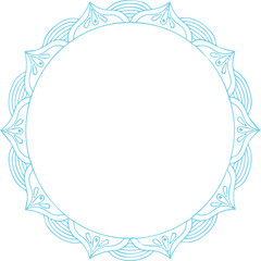 Beautiful flower art and mandala vector design